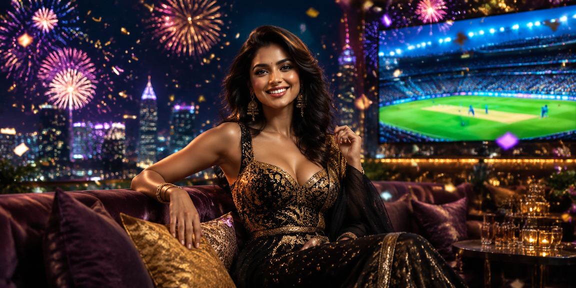Vibrant cricket-themed slot game with festive Indian colors